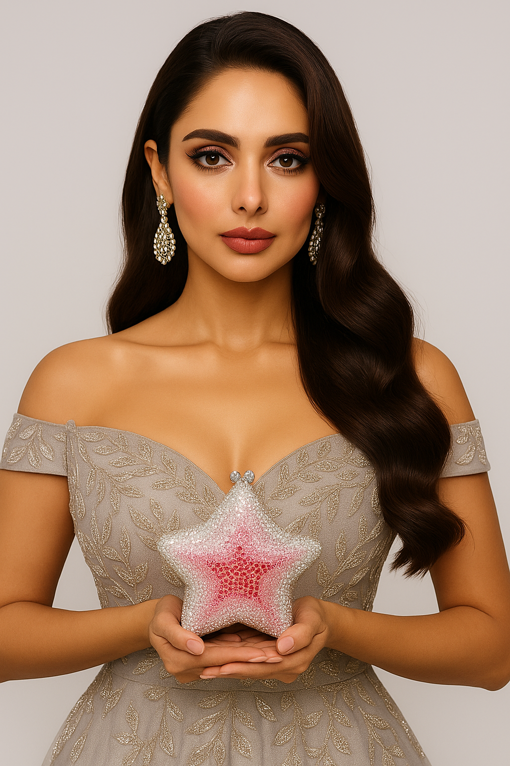 Luminary Pink Star clutch