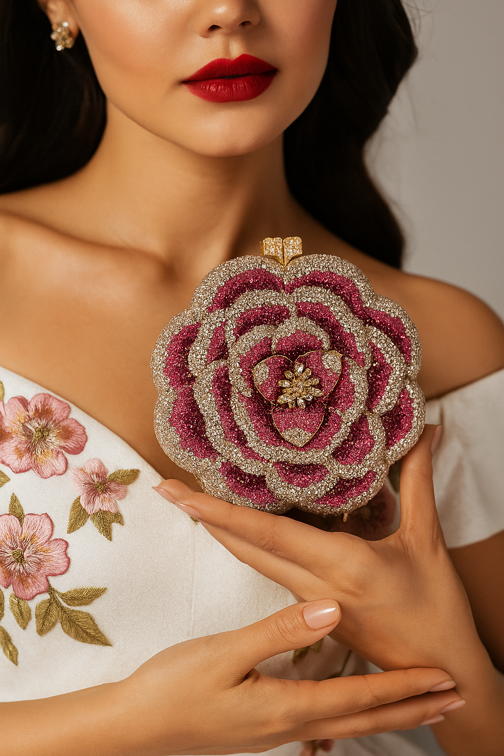 Rose Petal Clutch