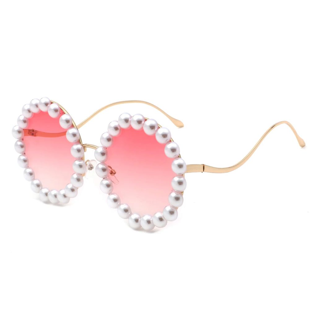 Exclusive Round Pearl sunglasses